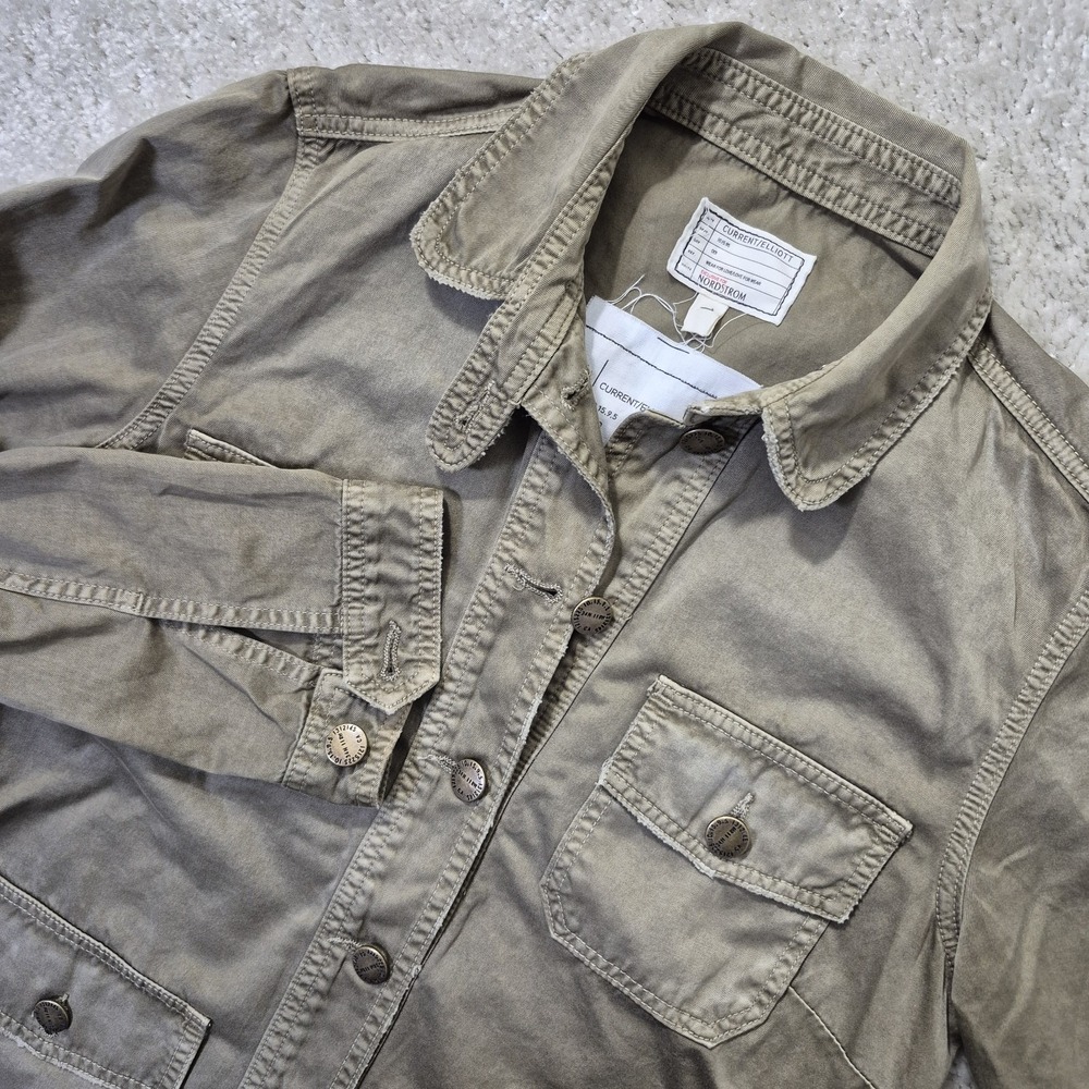 Current Elliott Commander Jacket Army Green 1 Small Lightweight Military USA